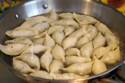 Make Pumpkin egg dumplings step 7