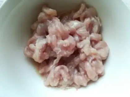 Make Snow veal and silk beans step 2