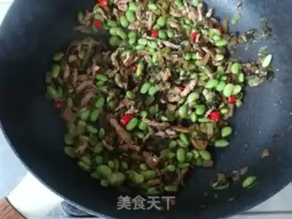 Make Snow veal and silk beans step 9