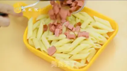 Make Cheese ham macaroni step 4