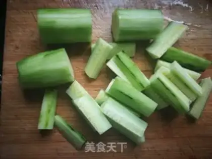 Make Oily cucumber step 1