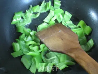 Make Green pepper whipping step 4