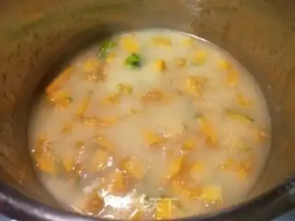 Make Pumpkin porridge step 3