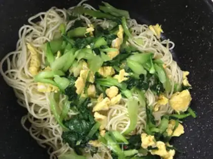 Make Sour egg noodles step 9