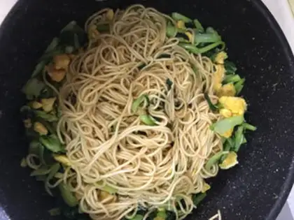 Make Sour egg noodles step 10