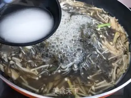 Make Sea veggie mushroom soup step 6
