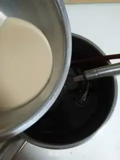 Make Coconut sesame ice cream step 3