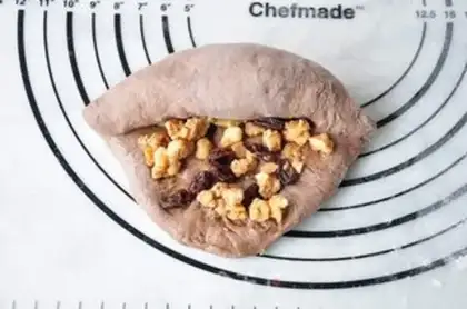 Make Coco caramel walnut step 8
