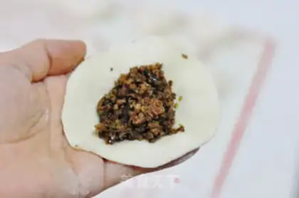 Make Plum and meat buns step 10