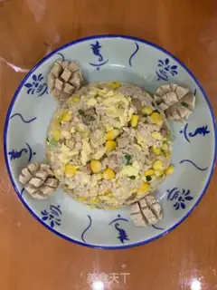 Make Corn egg fried rice step 7