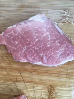 Make Garlic fried meat step 1