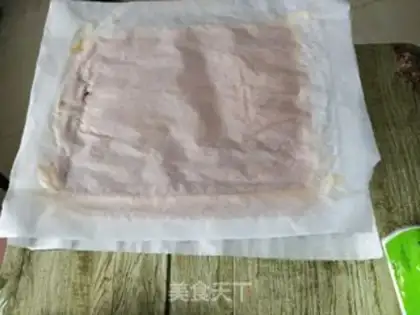 Make Tiger cake roll step 9