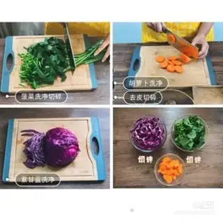 Make Colored hand noodles step 1