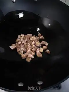 Make Bean fried sausage step 2
