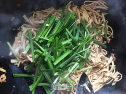 Make Spaghetti bean skin step 2