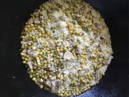 Make Peas rice step 7