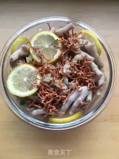 Make Lemon sour chicken feet step 3