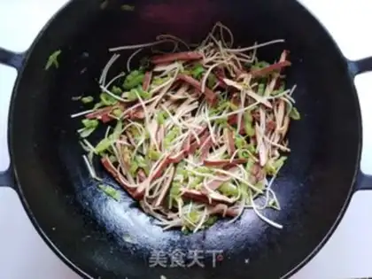 Make Pepper bean sprouts step 5