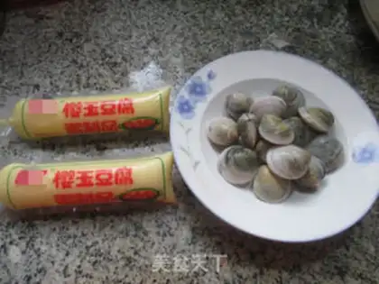 Make Sakura tofu evaporate clams step 0