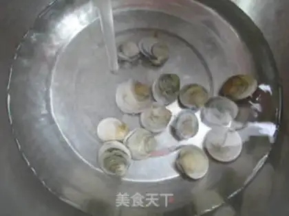Make Sakura tofu evaporate clams step 2