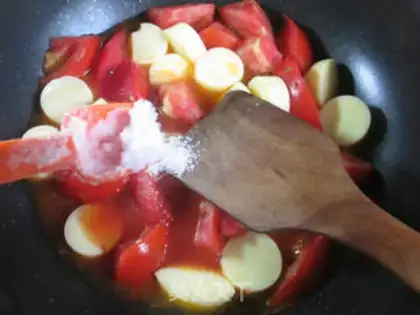 Make Tomatoes make cherry and tofu step 8