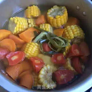 Make Carrot corn ribs soup step 8