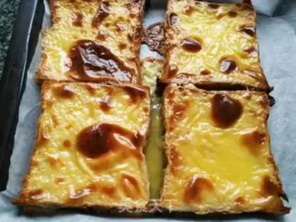 Make Rock-burned cheese toast step 6