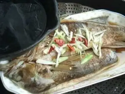 Make Steamed sea bass step 5