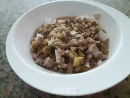 Make Squeeze meat and tofu step 5