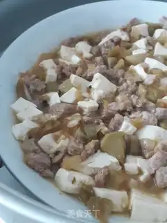 Make Squeeze meat and tofu step 7