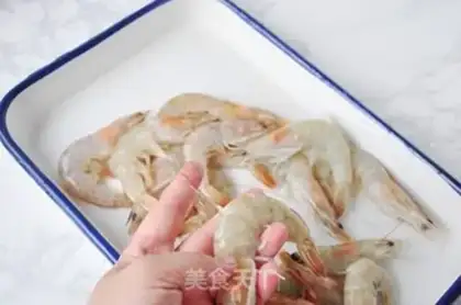 Make Red burning shrimp step 1