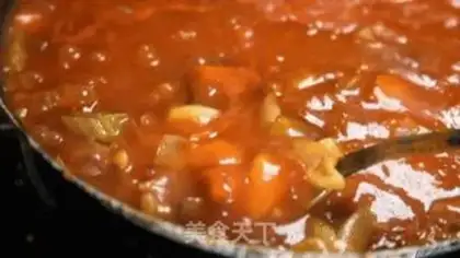 Make Big white rabbit sugar borscht step 6