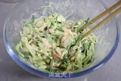 Make Kansai seafood pancakes step 6