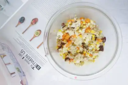 Make ♪ Five-colour meatweed baby rice ♪ step 11