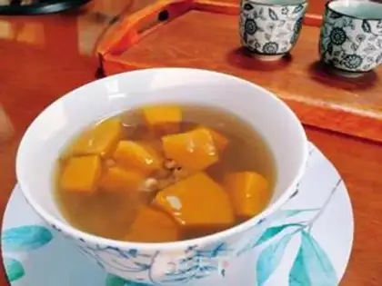 Make Pumpkin green bean soup step 5