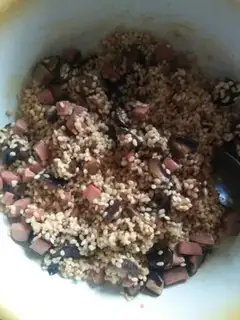 Make Beef sausage mushrooms step 6