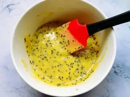 Make Black sesame pancakes step 5