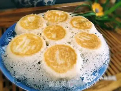 Make Fried buns with ice flowers step 23