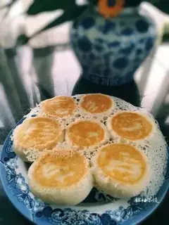 Make Fried buns with ice flowers step 24