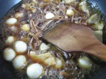 Make Tea mushrooms, quail roast step 8