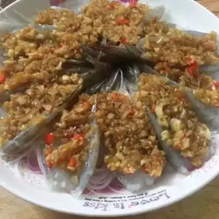 Make Garlic fan shrimp step 3
