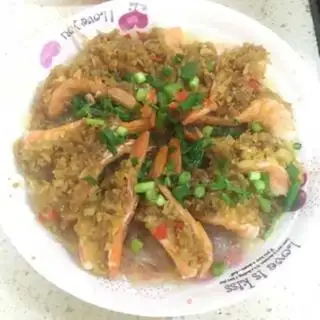 Make Garlic fan shrimp step 5