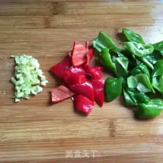 Make Pepper tofu step 1
