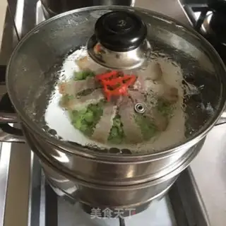 Make Meat steamed beans step 5