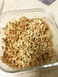 Make Three pieces of noodles step 1