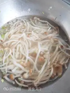 Make Crab mushroom egg soup step 4
