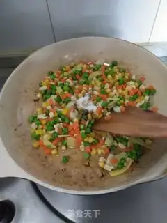 Make Sweet peas and fried corn step 8