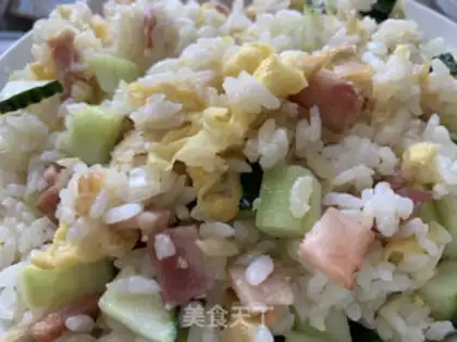 Make Egg bacon fried rice step 5
