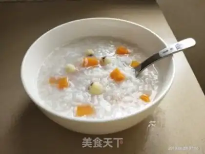 Make Lotus carrot porridge step 2