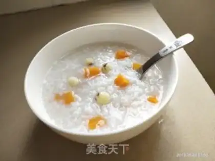 Make Lotus carrot porridge step 3
